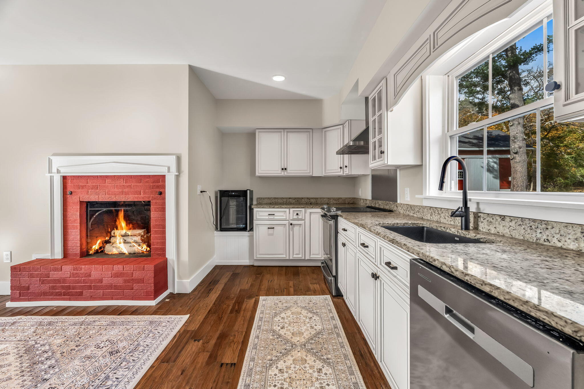 180 Main Road North Hampden, ME 04444 - Photo 14 of 129 Kitchen - Fireplace virtual stage