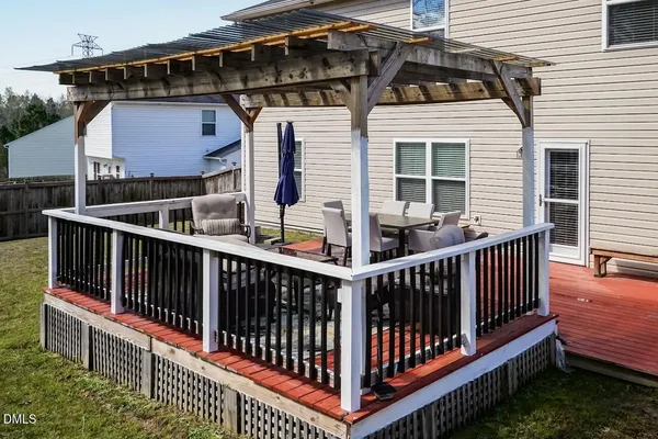 a view of a chair on the roof deck