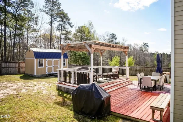 a view of a patio with a patio