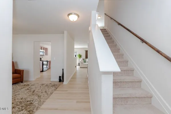 a view of entryway and hall