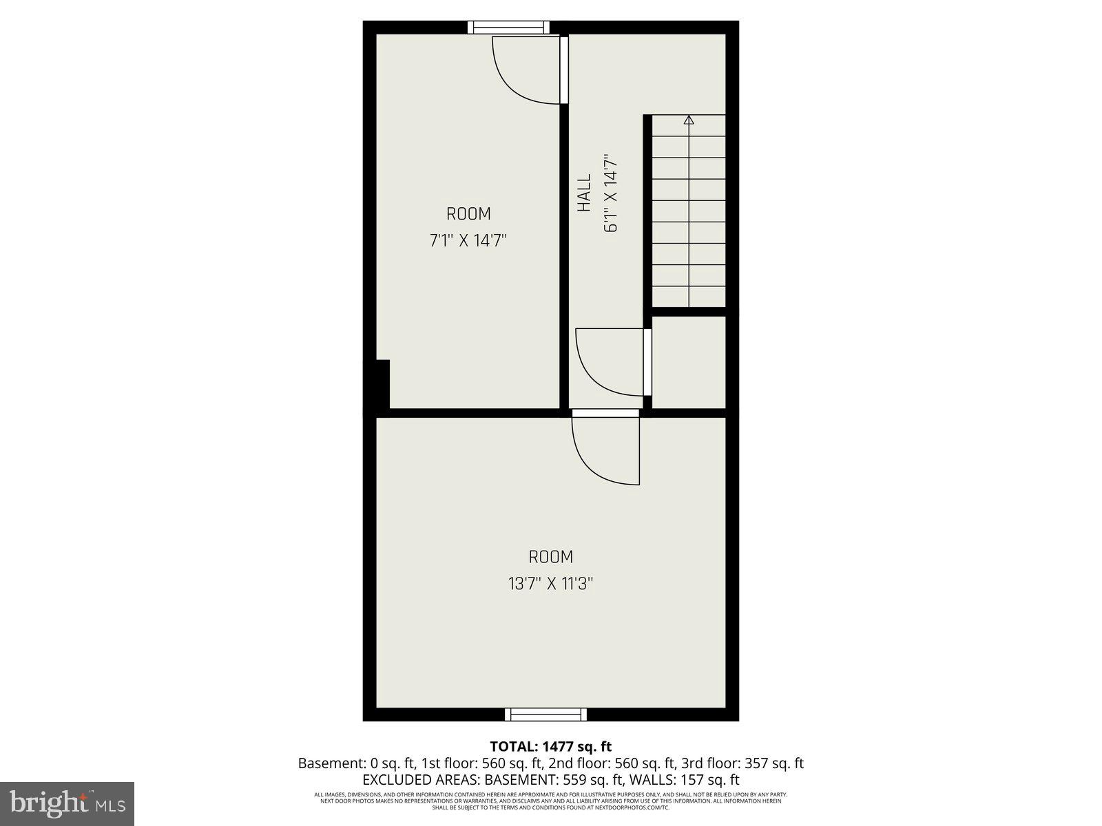 225 West Lancaster Avenue Reading, PA 19607 - Photo 29 of 31 3rd Floor with sqft
