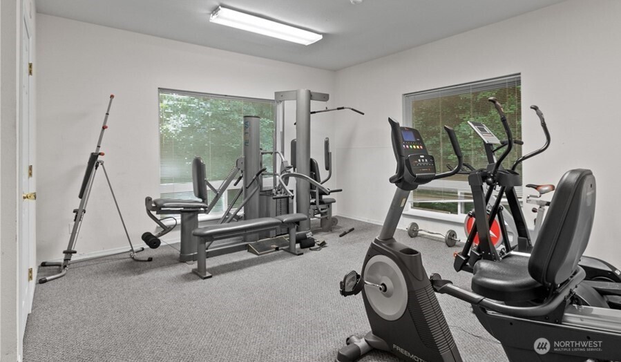15615 Waynita Way Northeast, Unit B303 Bothell, WA 98011 - Photo 27 of 30 a view of a room with gym equipment