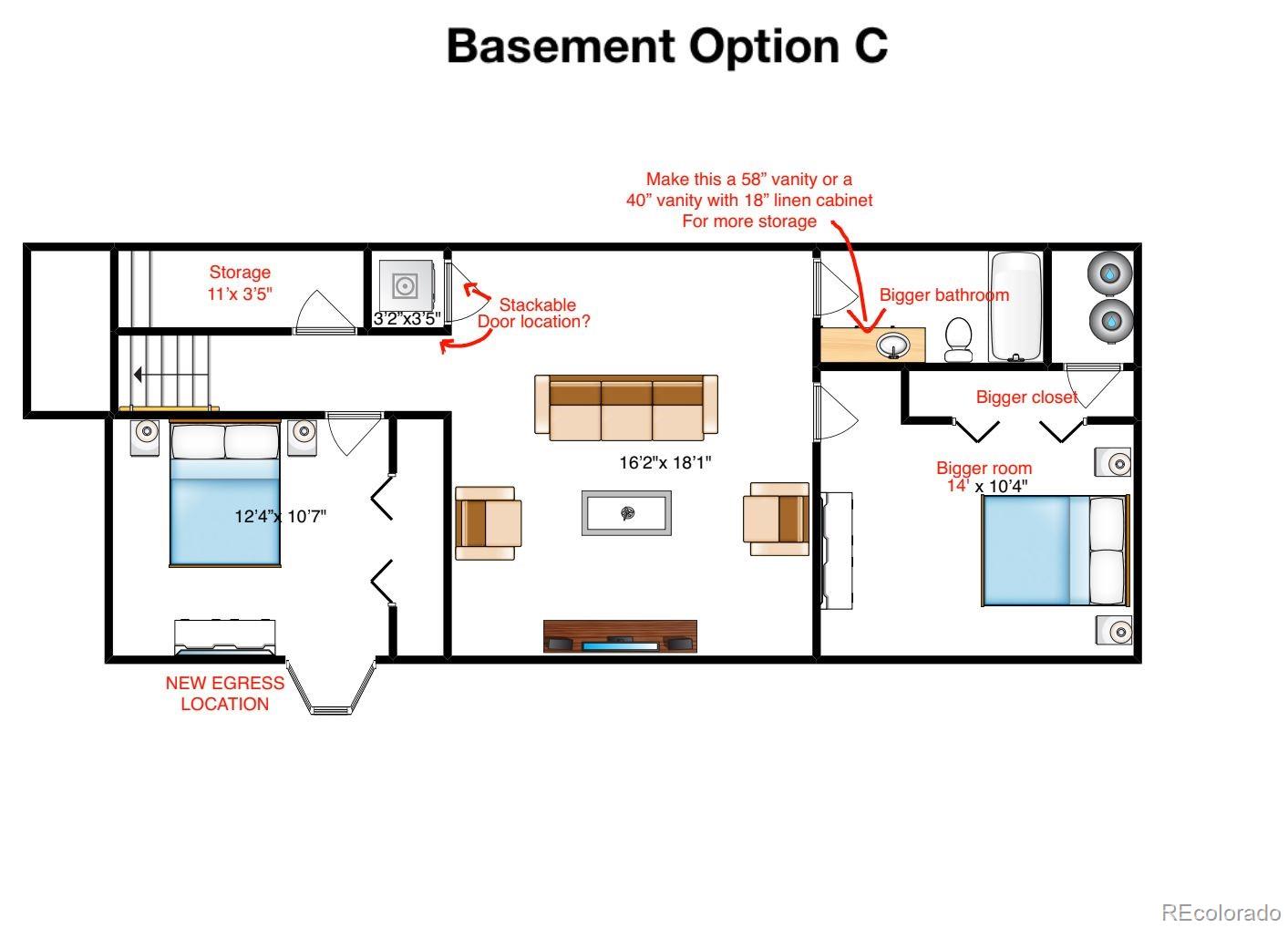 4474 Utica Street Denver, CO 80212 - Photo 13 of 43 a picture of a floor plan