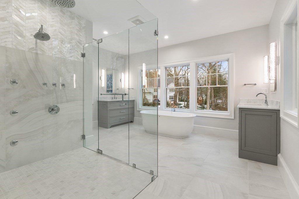 76 Bristol Road Wellesley, MA 02481 - Photo 18 of 36 a bathroom with a tub and shower