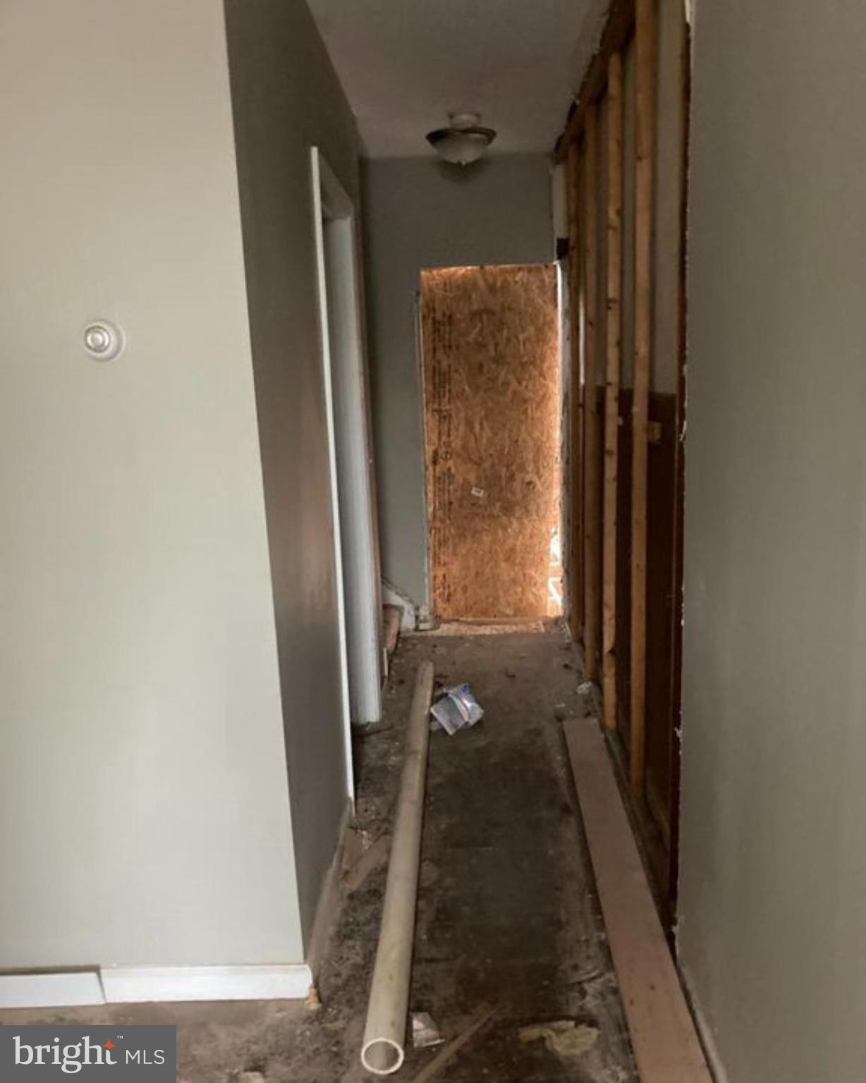 210 West Union Street Burlington, NJ 08016 - Photo 7 of 7 Renovation in progress: a hallway transformation.