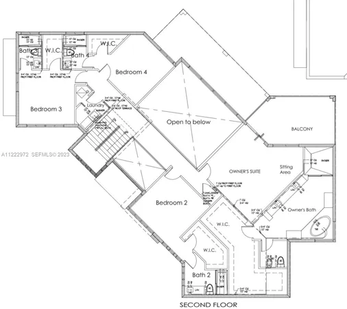 a picture of a room with a bench