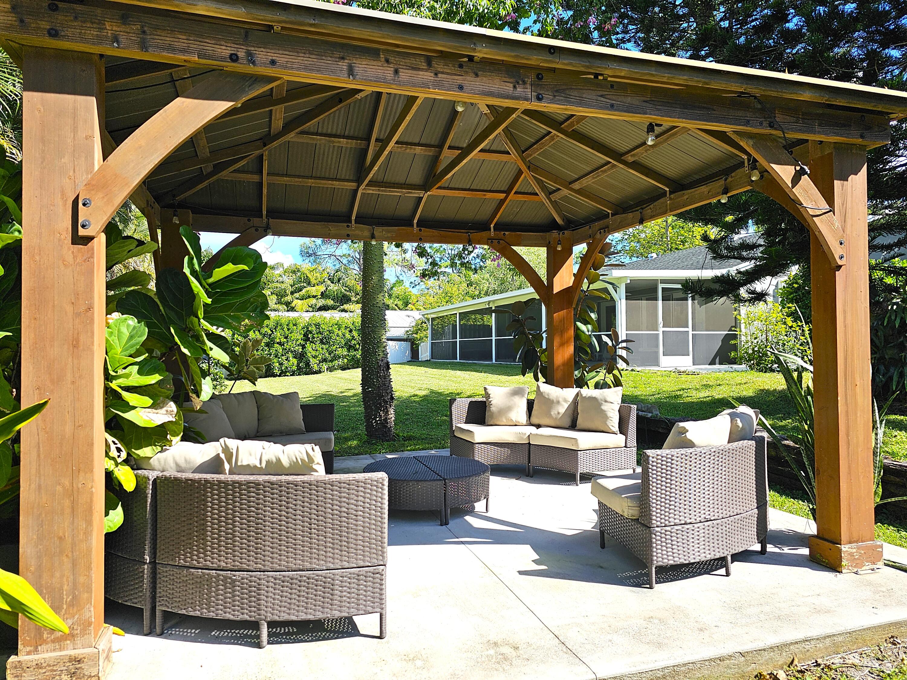 12575 52nd Road North The Acreage, FL 33411 - Photo 44 of 65 Gazebo in backyard