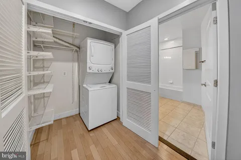 a view of a walk in closet