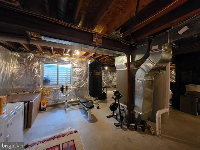 a view of storage and utility room