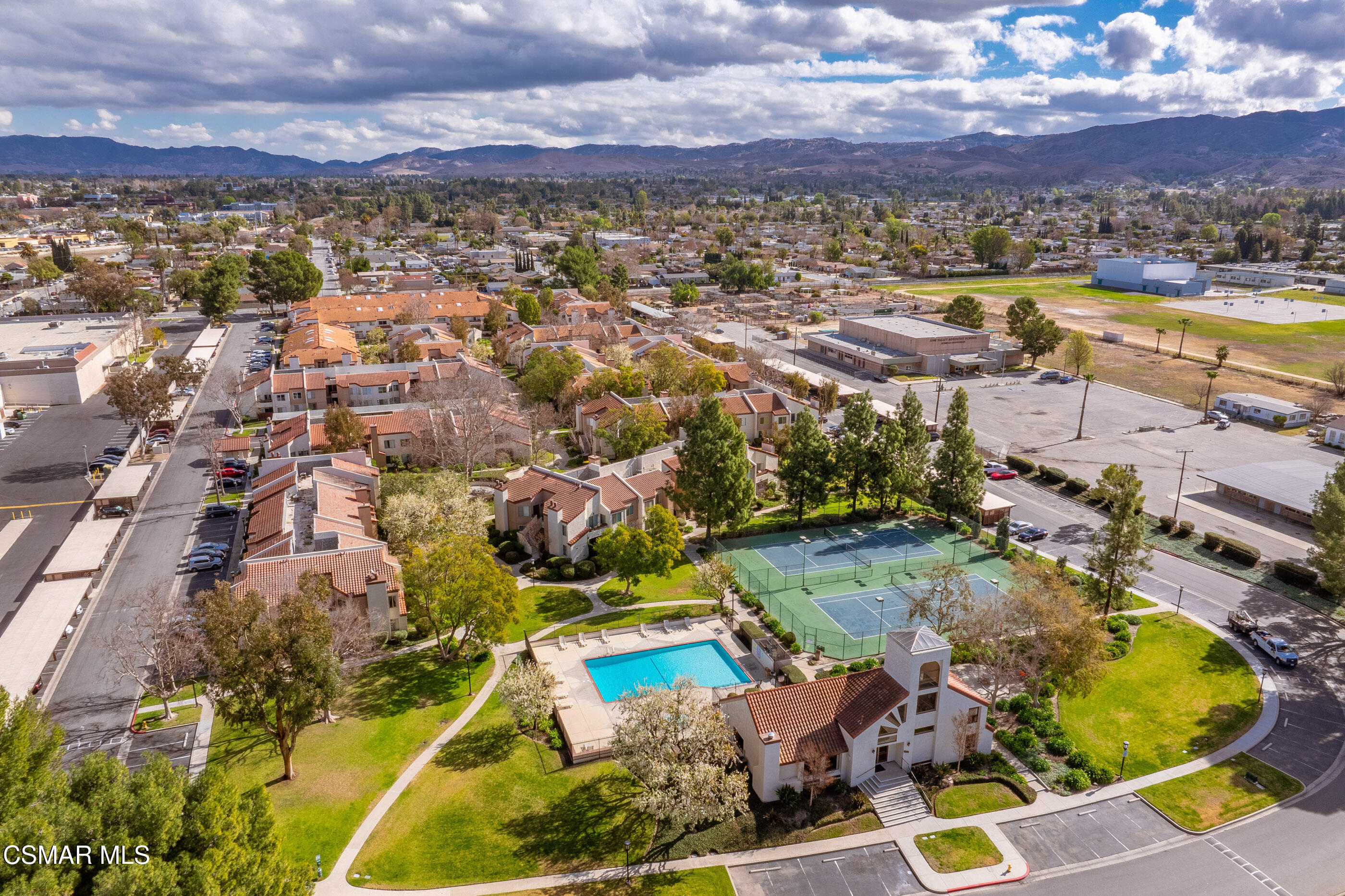 1730 Sinaloa Road, Unit 310 Simi Valley, CA 93065 - Photo 28 of 36 an aerial view of residential houses with outdoor space
