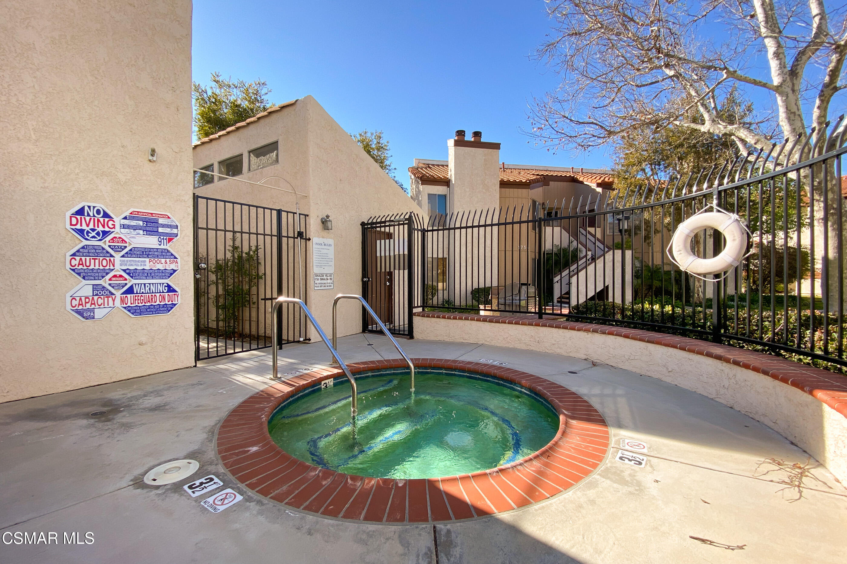 1730 Sinaloa Road, Unit 310 Simi Valley, CA 93065 - Photo 32 of 36 a swimming pool with outdoor seating yard and barbeque oven