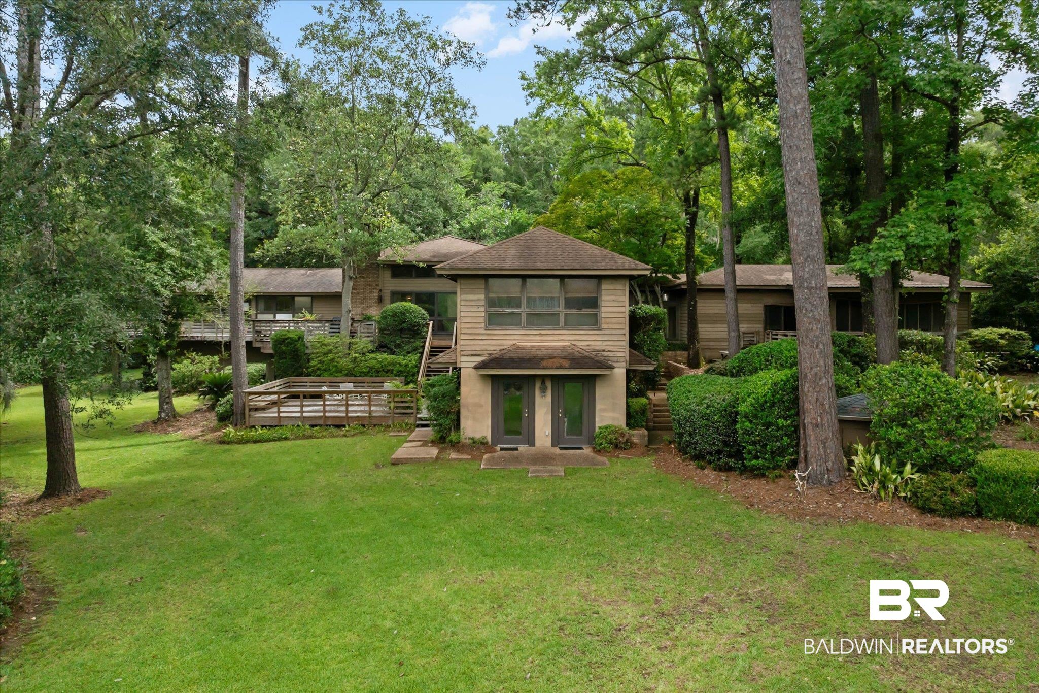 3500 Venetia Road Mobile, AL 36605 - Photo 35 of 56 Multi-level residence featuring a prominent central structure with a gabled roof