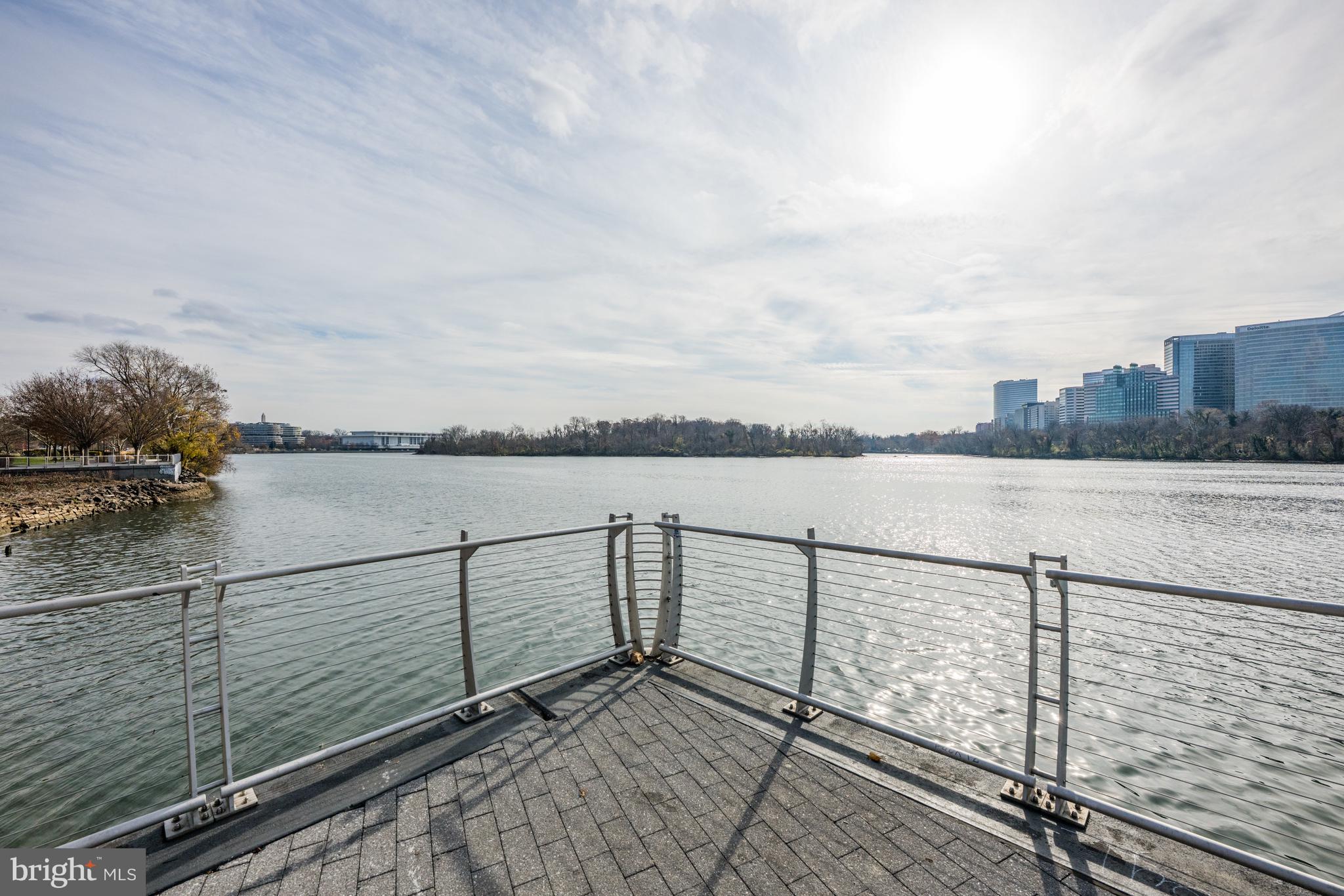 3303 Water Street Northwest, Unit 7E Washington, DC 20007 - Photo 26 of 29 a view of ocean from a balcony