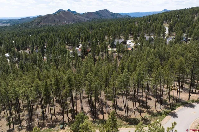 a view of city and mountain