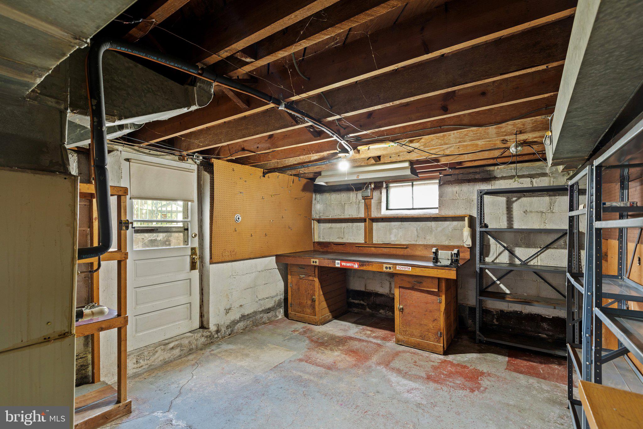 1711 Rita Road Dundalk, MD 21222 - Photo 33 of 33 Lower Level Workshop With Walkout To Rear Yard !
