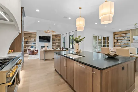 a view of a bathroom with a glass door