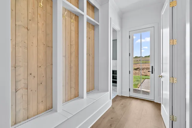 a view of a door of a house