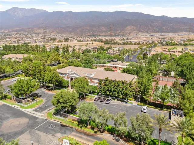 a view of city and mountain
