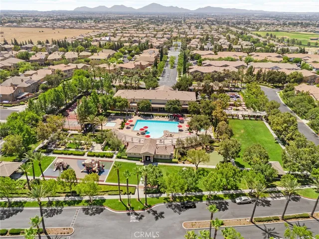 an aerial view of a city with lots of residential buildings