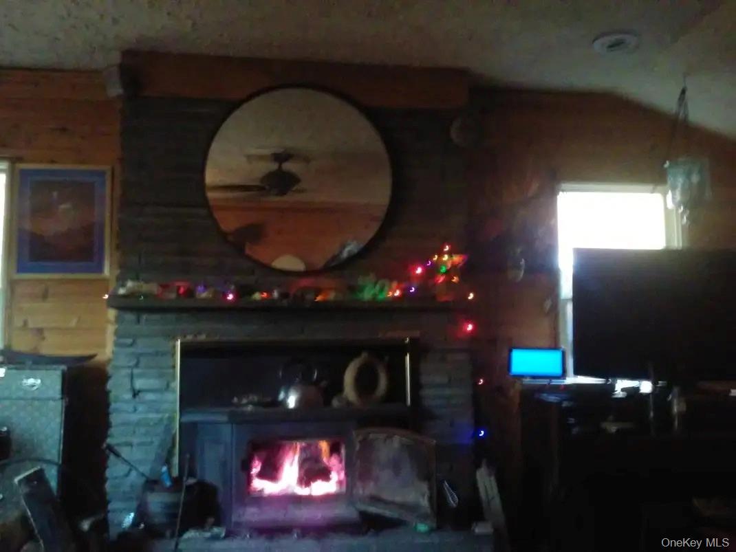 834 Cooley Road Parksville, NY 12768 - Photo 4 of 28 a living room with furniture and a fireplace