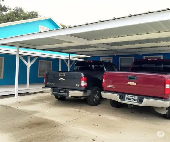 a car parked in garage