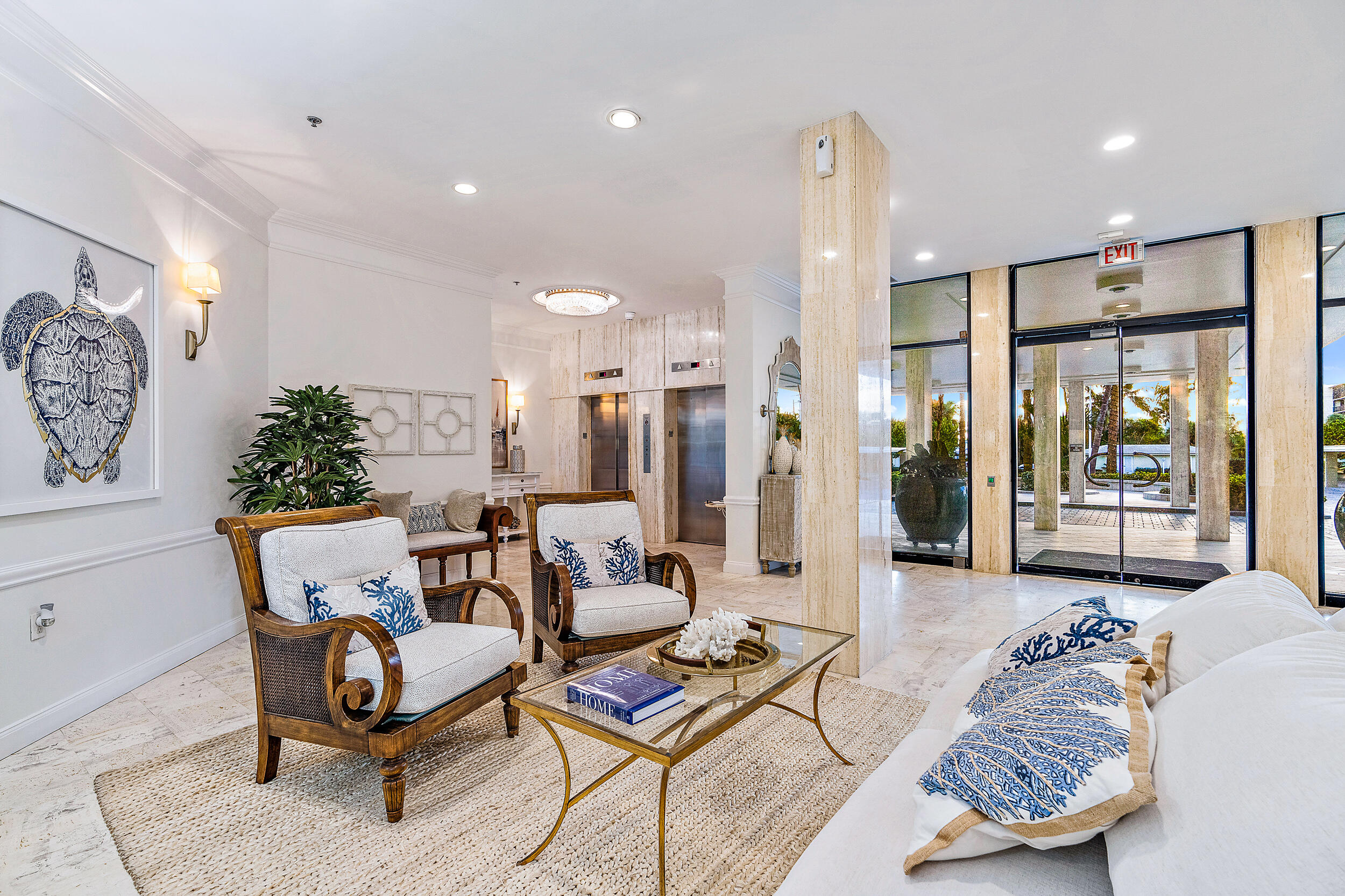 100 South Beach Road, Unit 604 Tequesta, FL 33469 - Photo 47 of 58 a living room with furniture and a large window