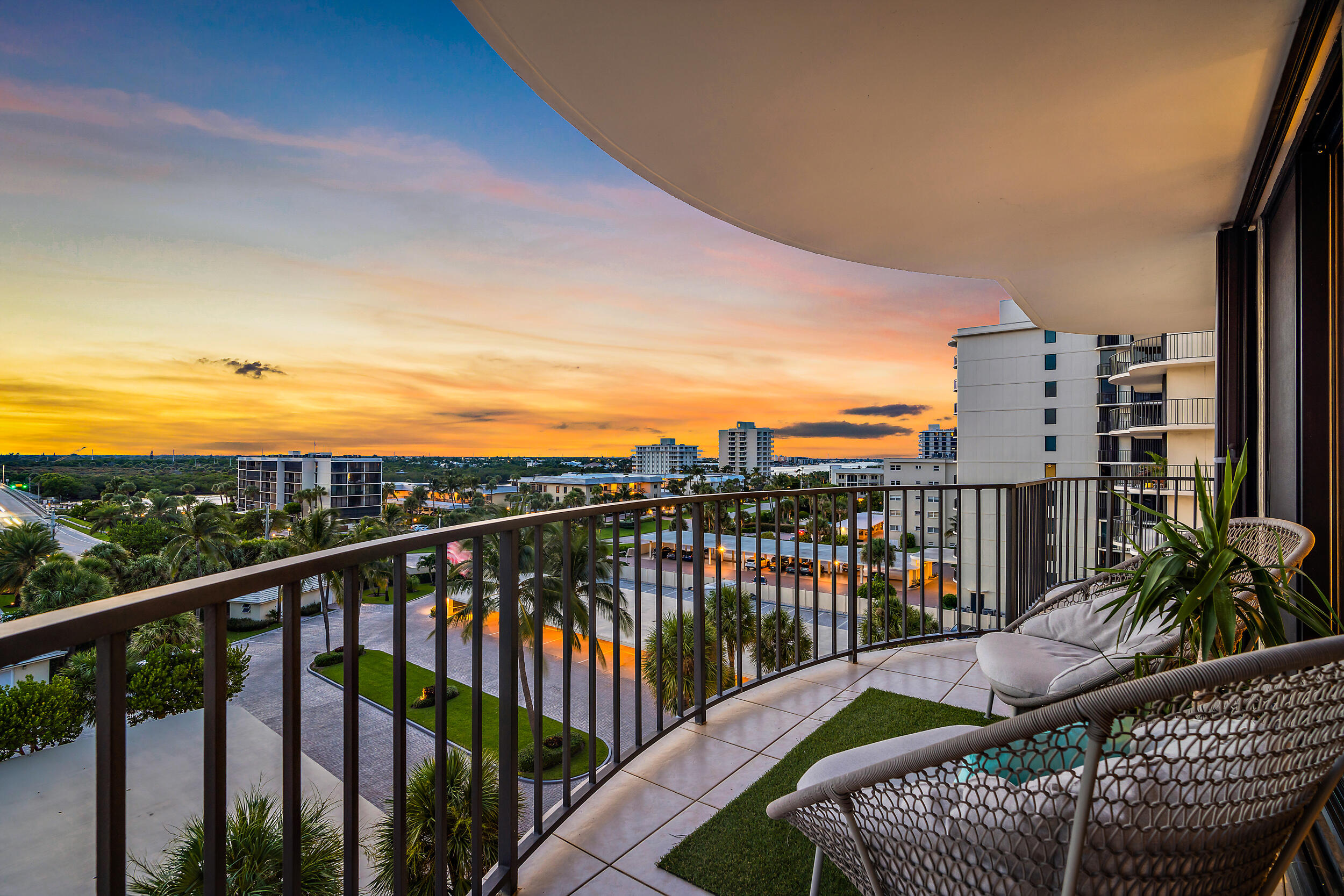 100 South Beach Road, Unit 604 Tequesta, FL 33469 - Photo 53 of 58 a view of a balcony with an ocean view