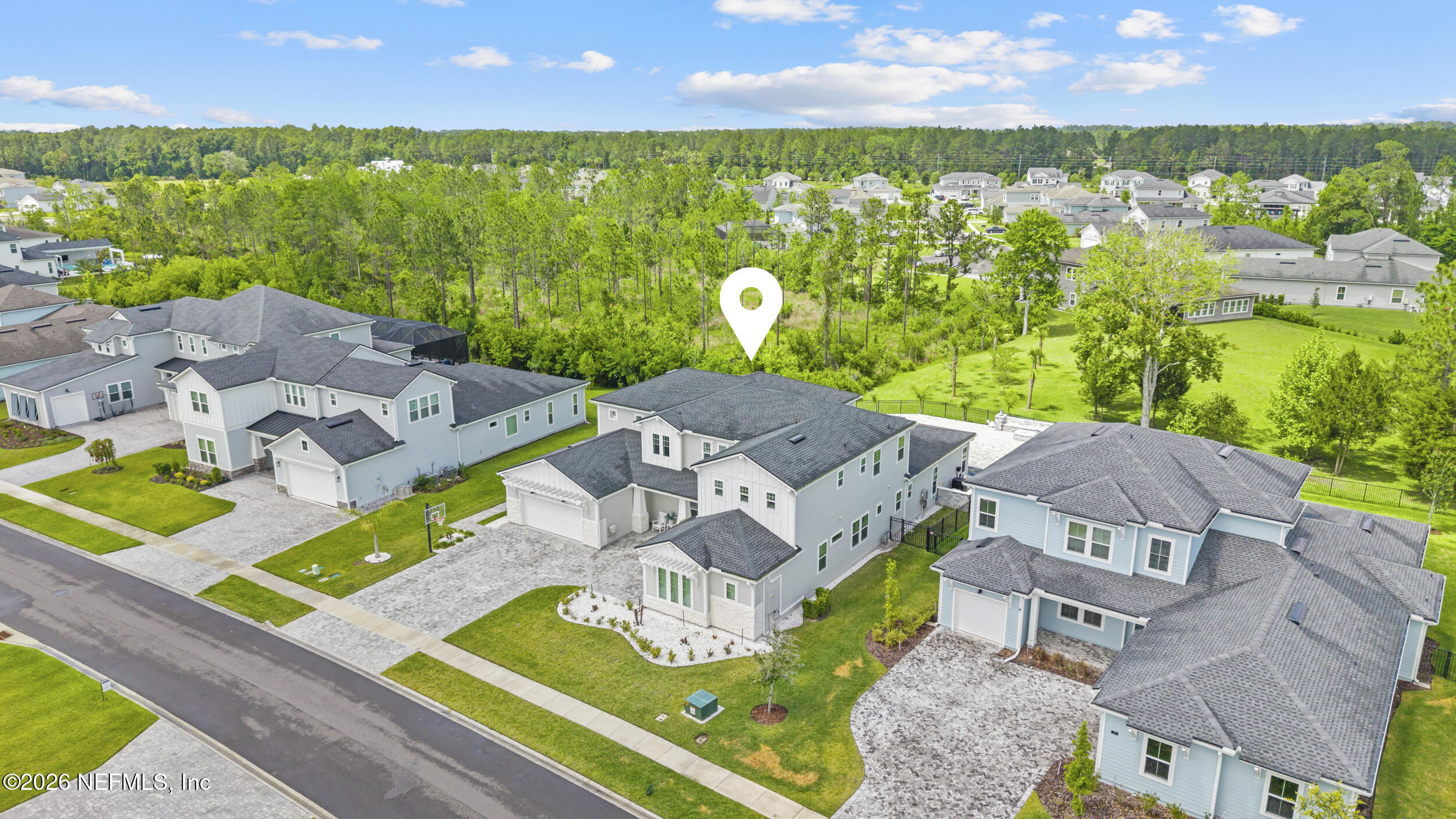 245 Ranch Land Circle St. Johns, FL 32259 - Photo 67 of 74 an aerial view of a house with garden space and outdoor space