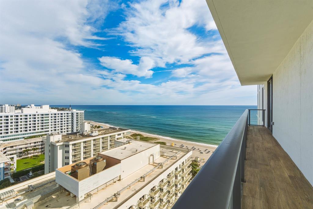 1116 North Ocean Boulevard, Unit 1506 Pompano Beach, FL 33062 - Photo 42 of 69 a view of balcony with workspace