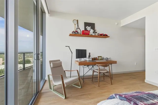 a view of tall buildings with outdoor space