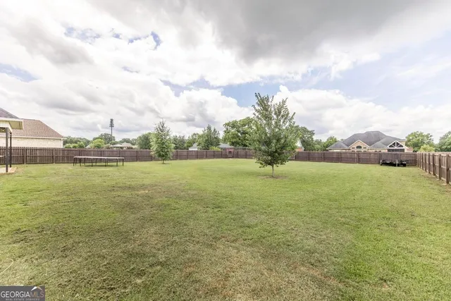 a view of an outdoor space and deck