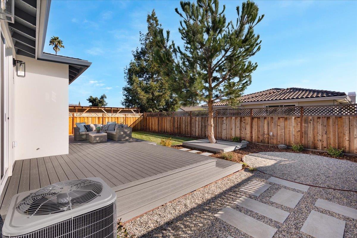 1472 South Wolfe Road Sunnyvale, CA 94087 - Photo 44 of 47 a backyard of a house with table and chairs