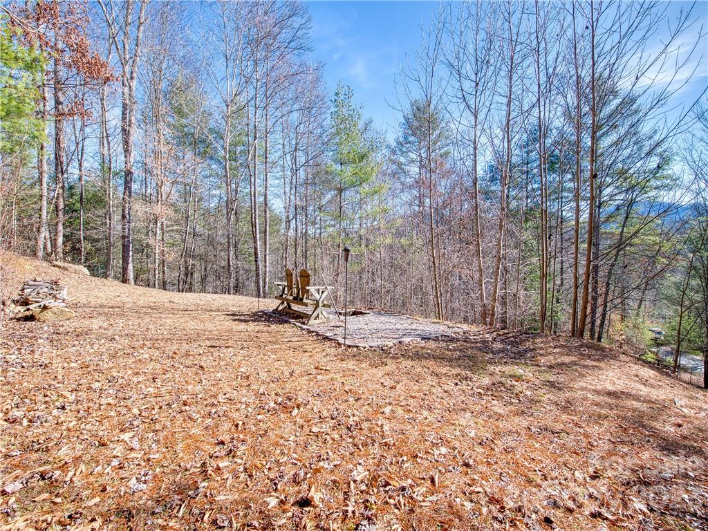 353 Rustic Heights Road Waynesville, NC 28785 - Photo 36 of 46 a view of a backyard of the house