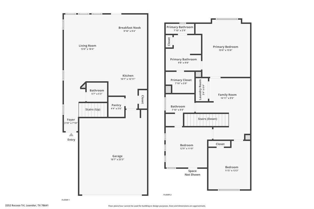 2328 Calvert Drive Leander, TX 78641 - Photo 35 of 35 Floor plan