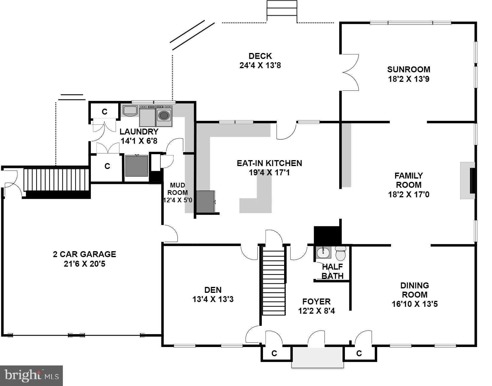 7700 Brickyard Road Potomac, MD 20854 - Photo 48 of 55 Main Level Layout