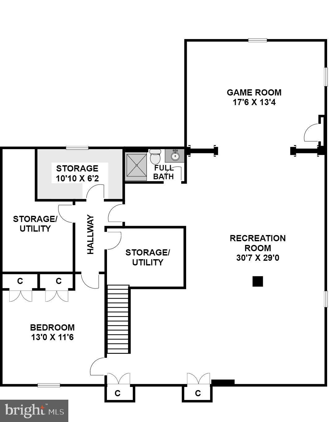 7700 Brickyard Road Potomac, MD 20854 - Photo 50 of 55 Lower Level Layout