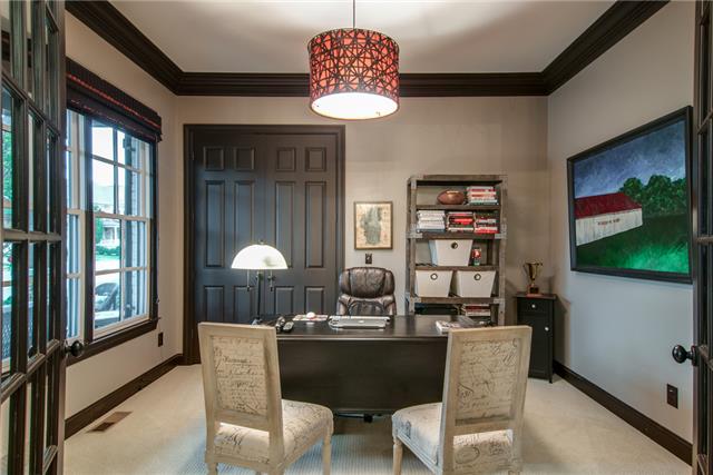 1334 Eliot Road Franklin, TN 37064 - Photo 4 of 20 Office with french doors and surround sound speakers off entry (has closet and is counted in bedrooms)