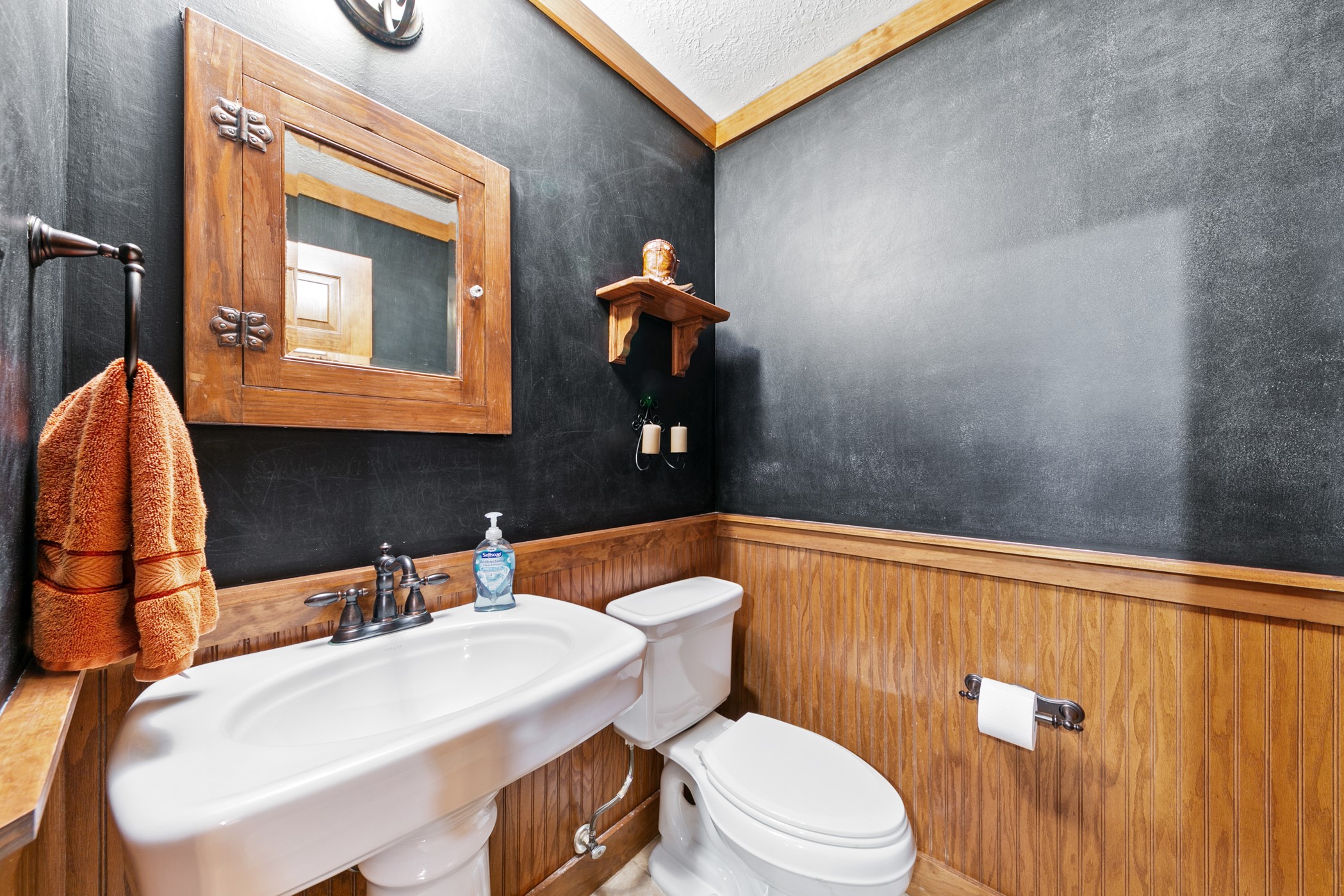 13915 Springmint Drive Cypress, TX 77429 - Photo 27 of 43 a bathroom with a sink a toilet and mirror