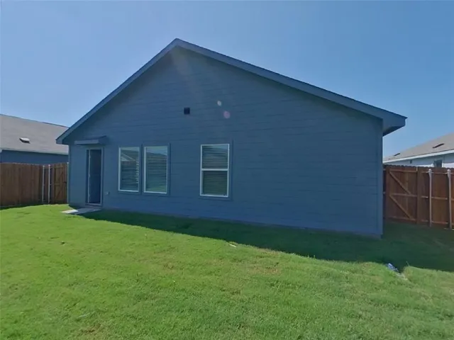 a backyard of a house