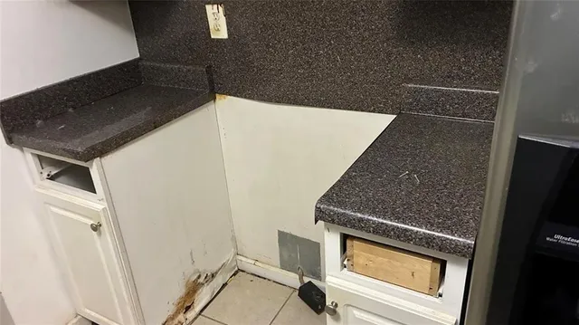 a close view of cabinet