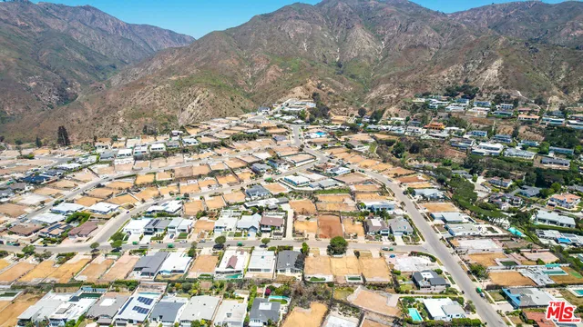 a view of city and mountain