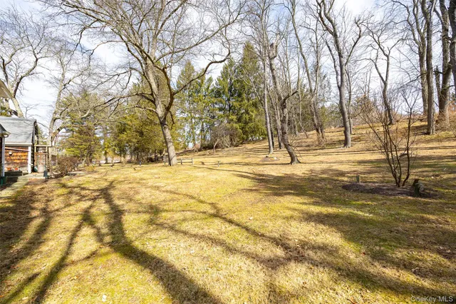 a backyard of a house