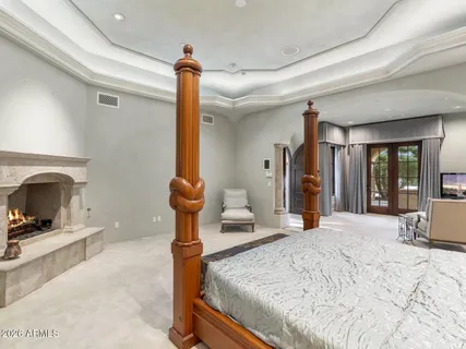 a view of a swimming pool with a sitting space