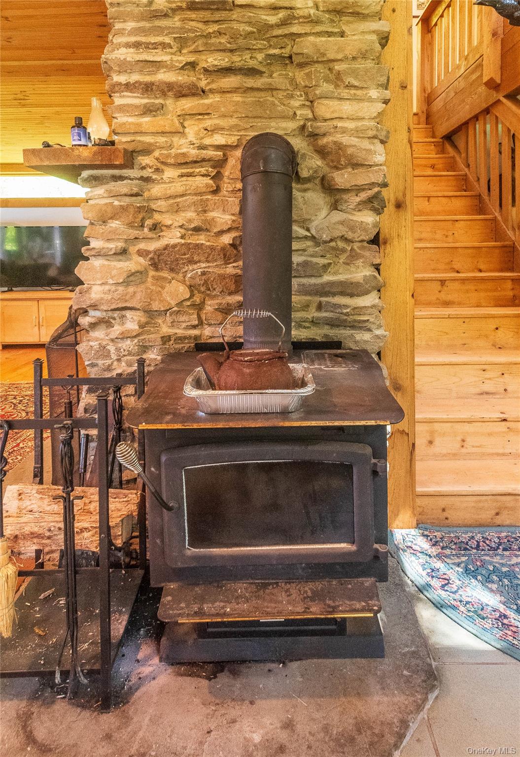 885 Grandview Road Hancock, NY 13783 - Photo 35 of 45 a view of fireplace and utility room
