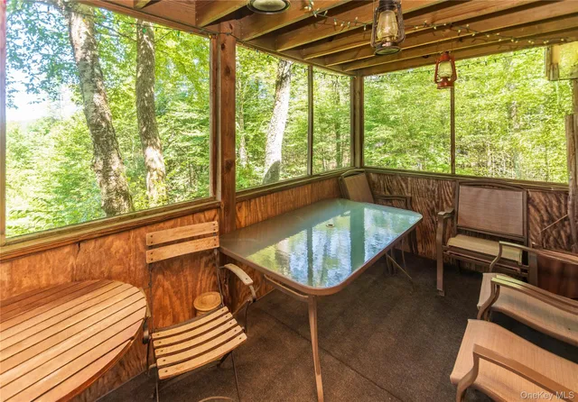 a view of a fireplace door