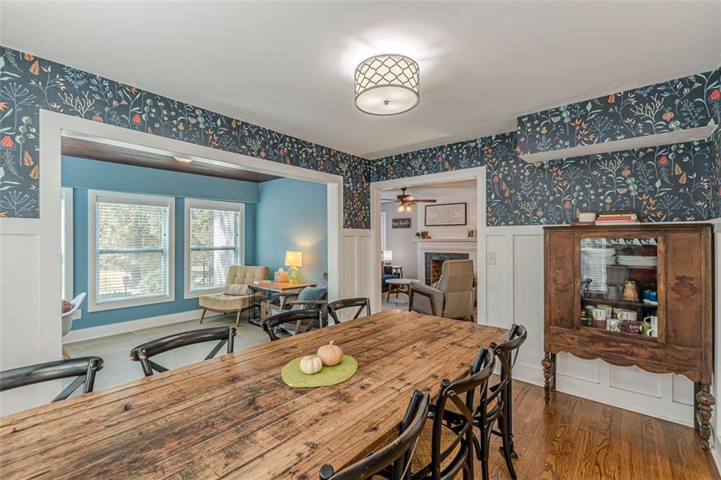 3424 Old Jonesboro Road Atlanta, GA 30354 - Photo 20 of 75 a view of a dining room with furniture window and wooden floor
