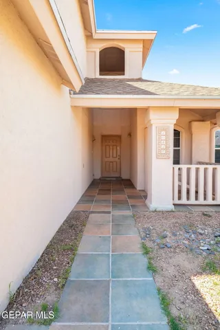 a view of a house with a door
