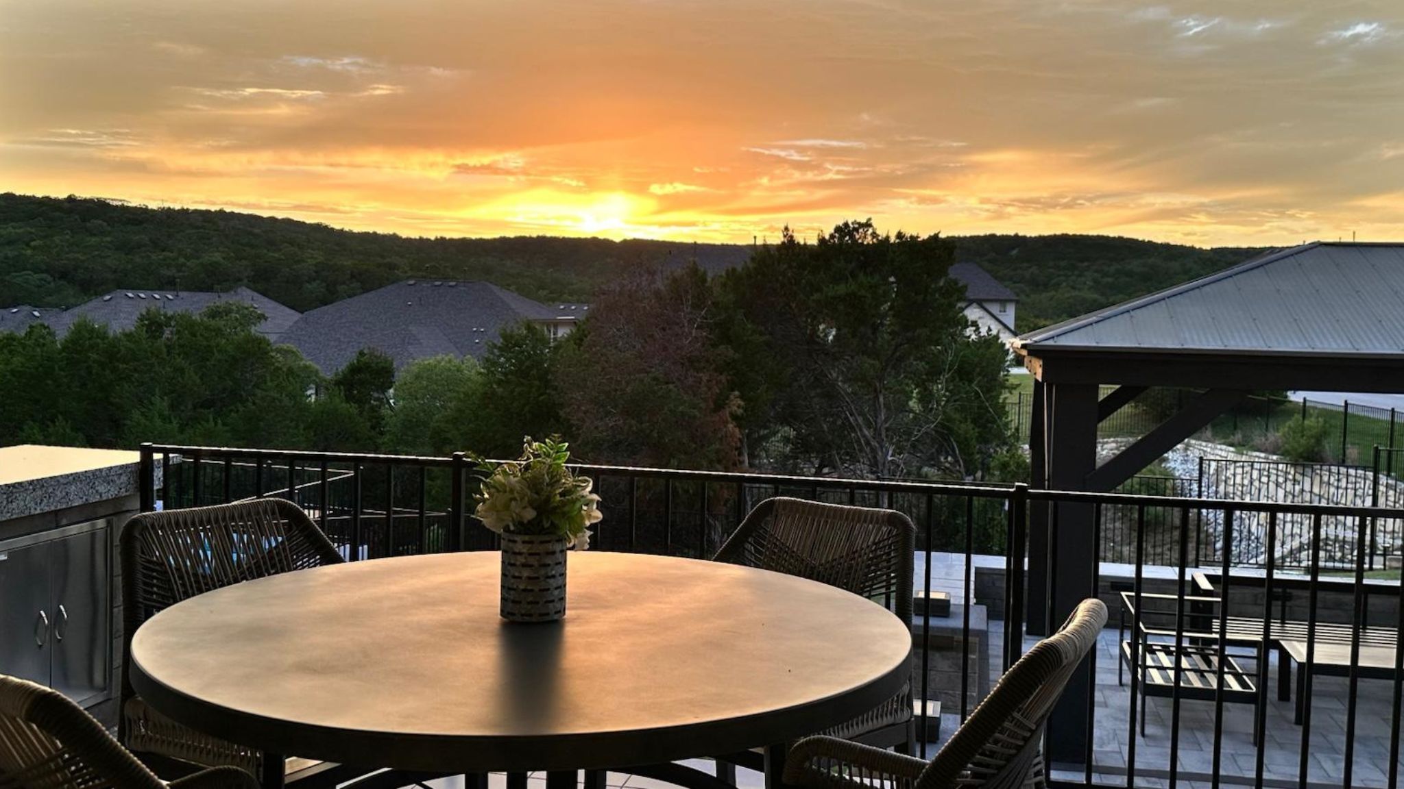 4705 Modena Bay Bend Leander, TX 78641 - Photo 37 of 40 View of dusk from covered patio