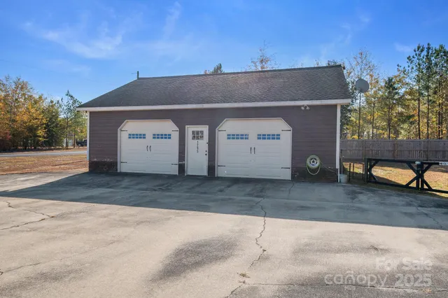 a house view with a backyard space