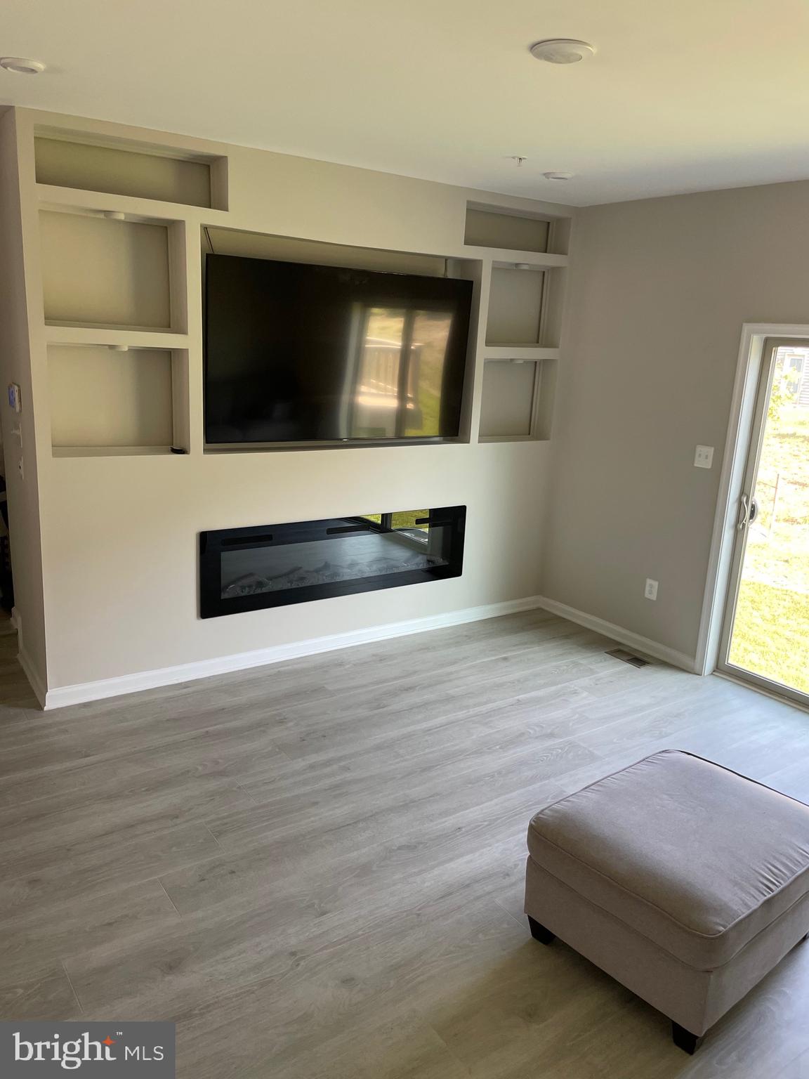 Built in fireplace